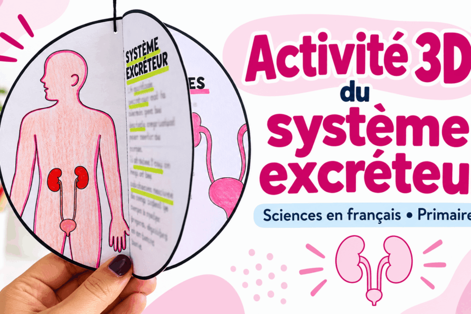 Activité 3D du système excréteur : une ressource de sciences en français pour le primaire
