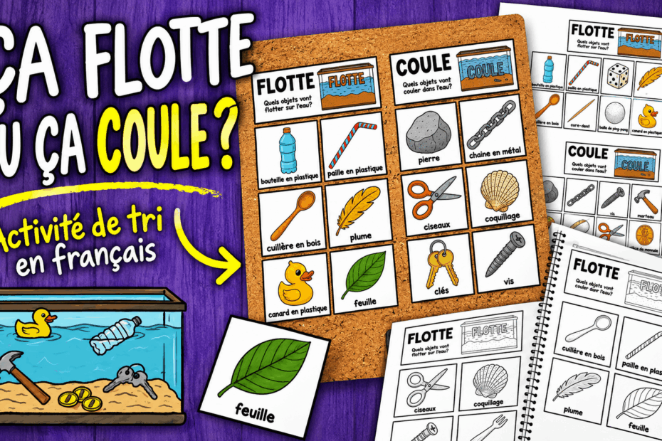 Ça flotte ou ça coule | Activité de tri pour explorer la flottabilité