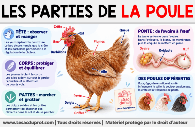 Infografia sobre Les parties de la poule