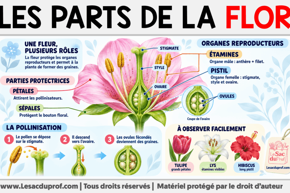 Infografia sobre Les Parts de la Flor