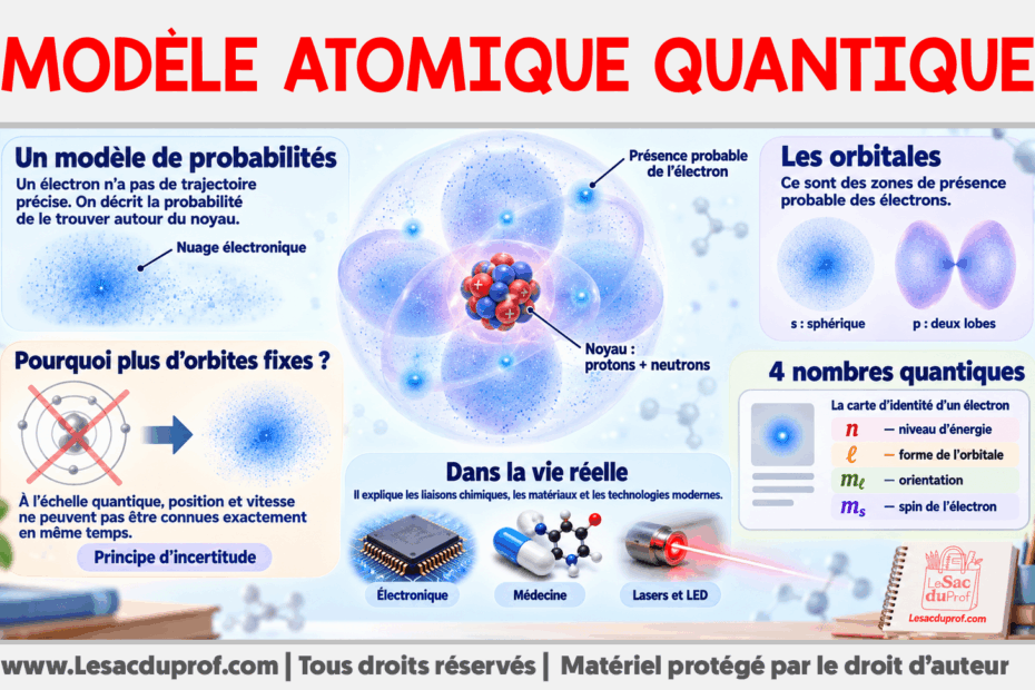 Infografia sobre Modèle Atomique Quantique