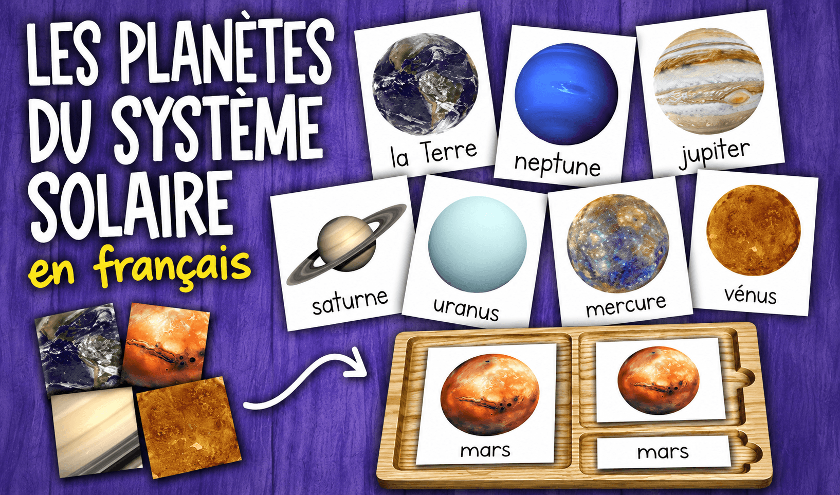 Planètes du système solaire en Français : Des cartes Montessori à explorer Ressource educative TPT - Planètes du système solaire en Français : Des cartes Montessori à explorer