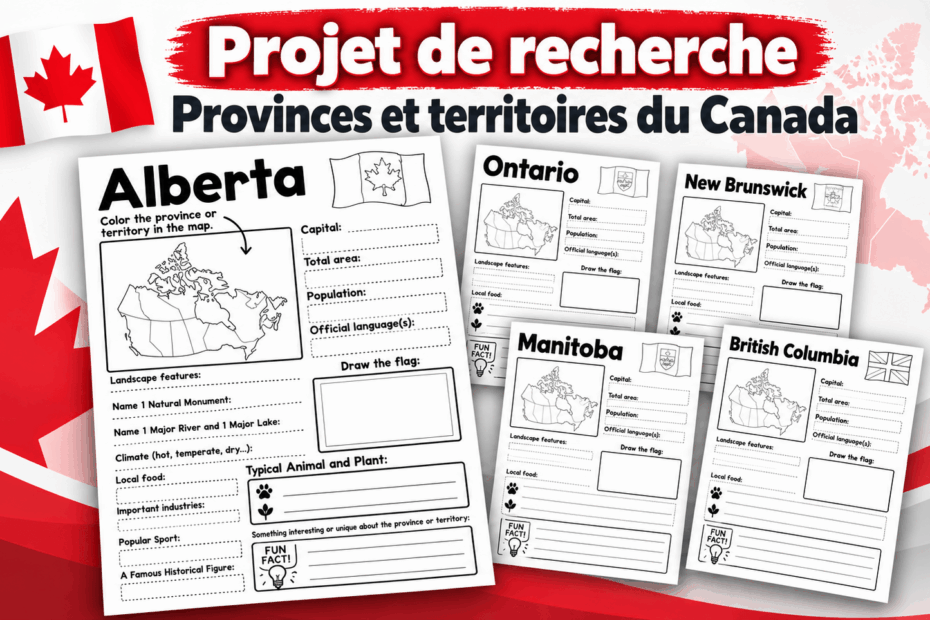 Provinces et territoires du Canada | Projet de Recherche en français