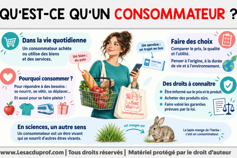 Infografia sobre Qu’est-ce qu’un consommateur ?