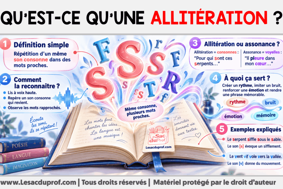 Infografia sobre Qu’est-ce qu’une allitération ?