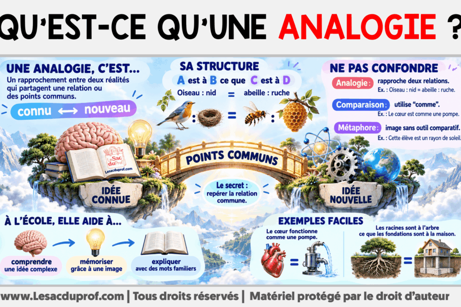 Infografia sobre Qu’est-ce qu’une analogie ?