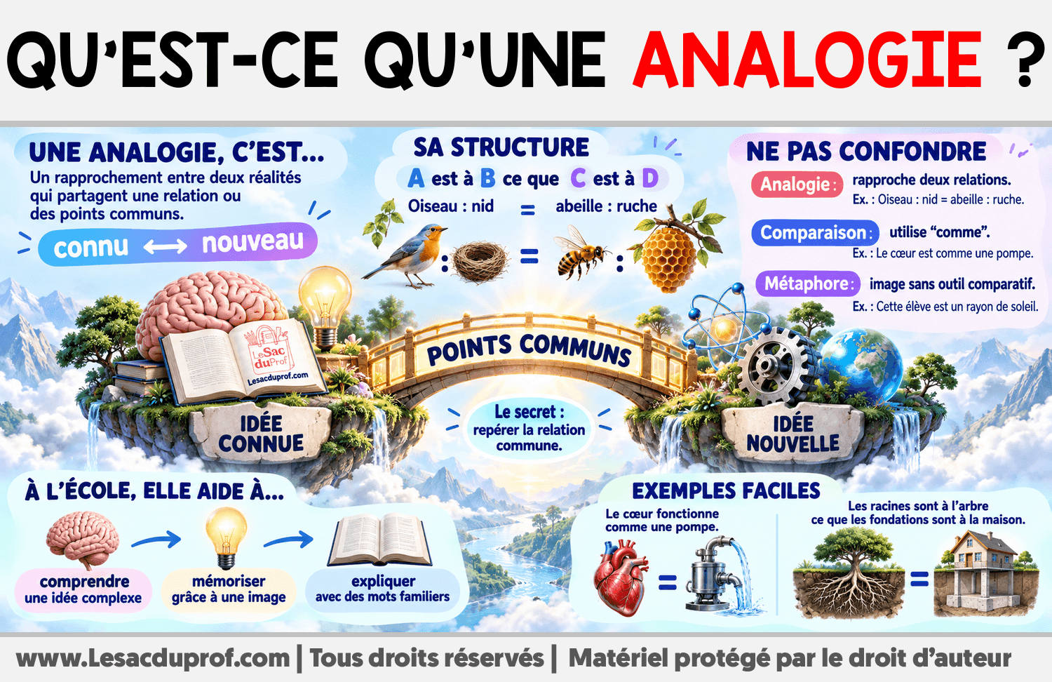 Qu’est-ce qu’une analogie ? Infographie sur Qu’est-ce qu’une analogie ?