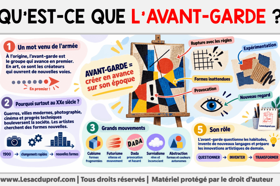 Infografia sobre Qu’est-ce que l’Avant-garde ?