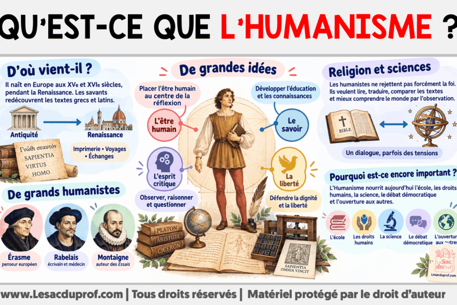 Infografia sobre Qu’est-ce que l’Humanisme ?