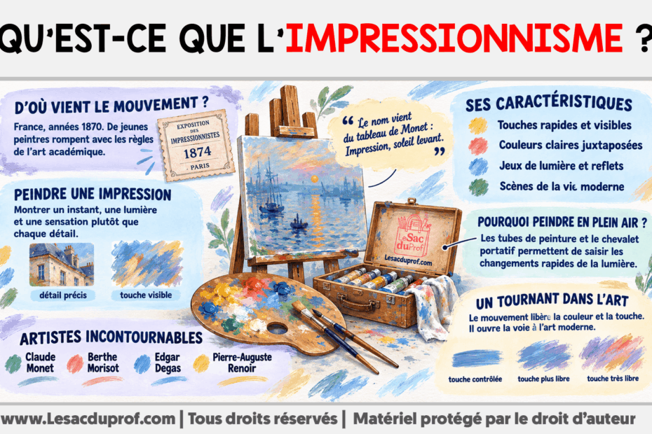 Infografia sobre Qu’est-ce que l’Impressionnisme ?