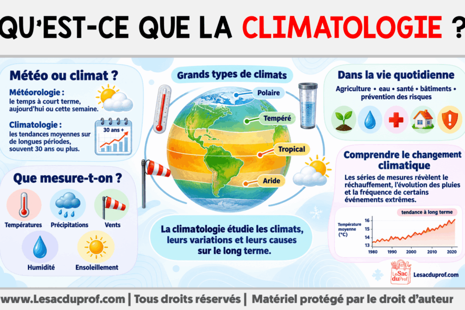 Infografia sobre Qu’est-ce que la climatologie ?