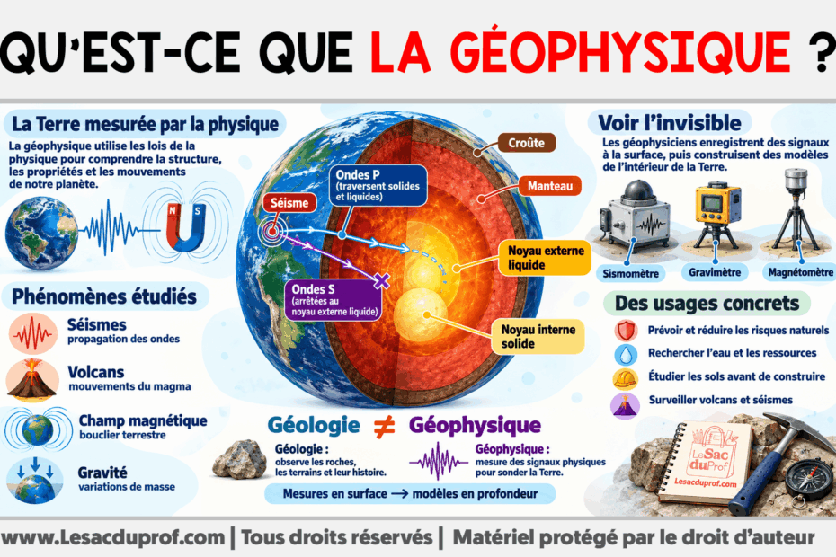 Infografia sobre Qu’est-ce que la géophysique ?