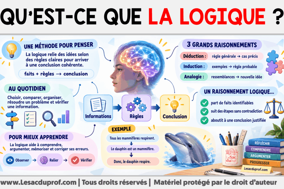 Infografia sobre Qu’est-ce que la logique ?