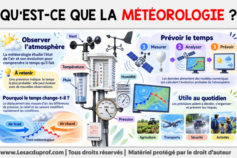 Infografia sobre Qu’est-ce que la météorologie ?