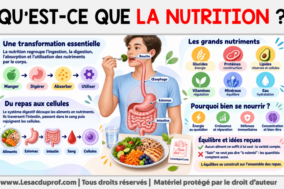 Infografia sobre Qu’est-ce que la nutrition ?