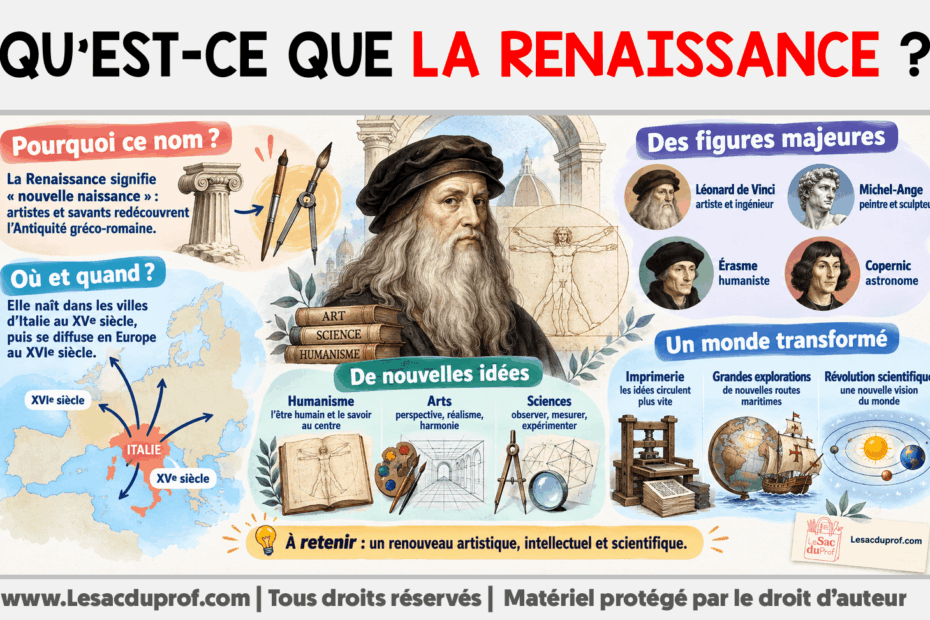 Infografia sobre Qu’est-ce que la Renaissance ?