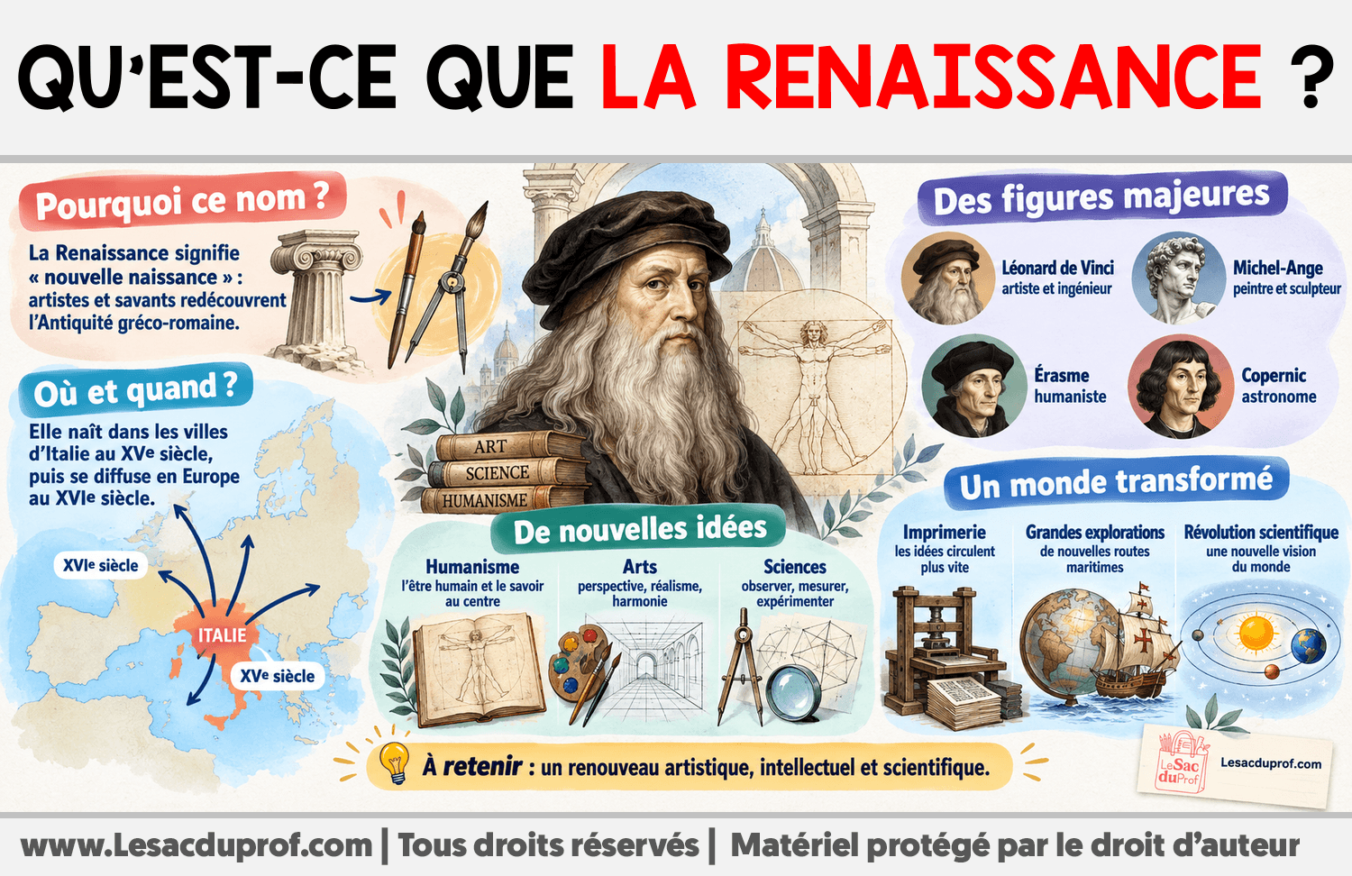 Qu’est-ce que la Renaissance ? Infographie sur Qu’est-ce que la Renaissance ?