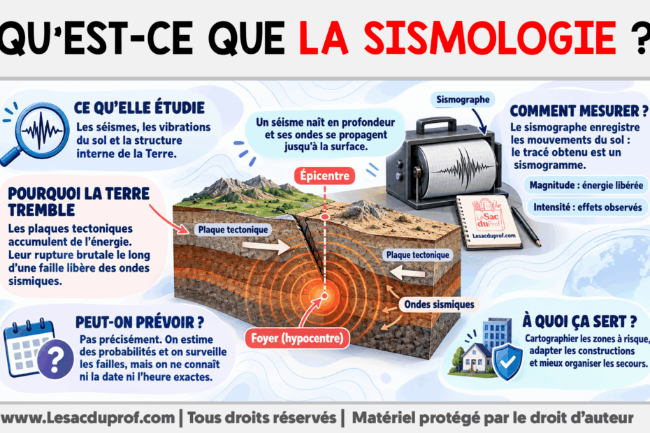 Infografia sobre Qu’est-ce que la sismologie ?