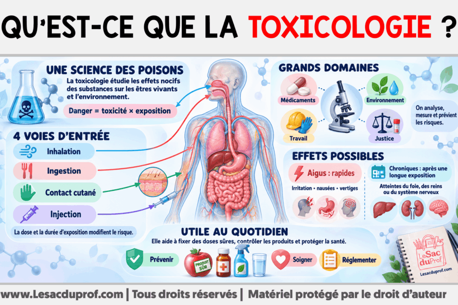 Infografia sobre Qu’est-ce que la toxicologie ?