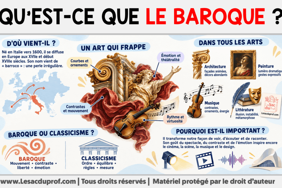 Infografia sobre Qu’est-ce que le Baroque ?