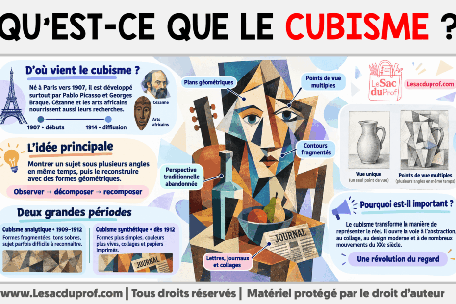 Infografia sobre Qu’est-ce que le Cubisme ?