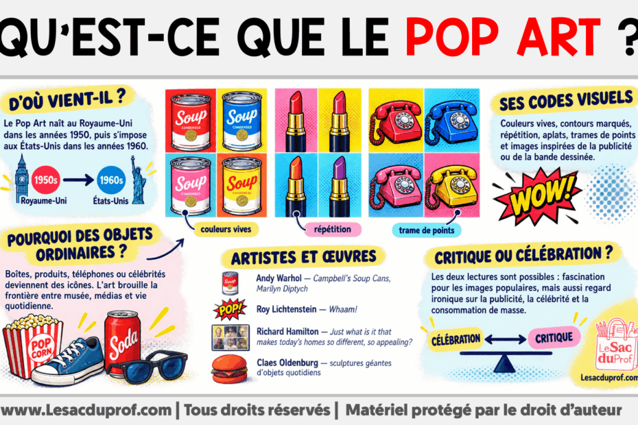 Infografia sobre Qu’est-ce que le Pop Art ?