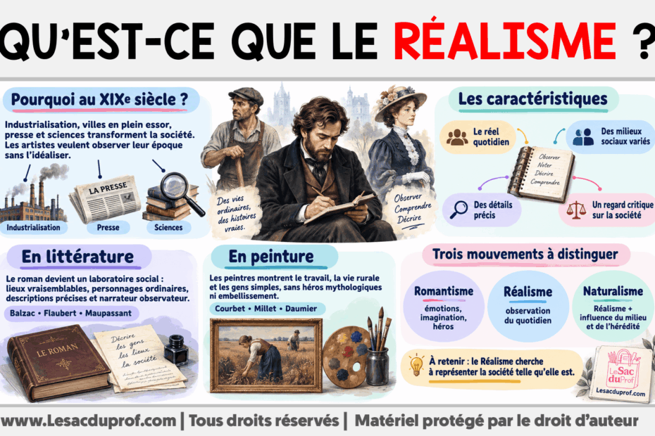 Infografia sobre Qu’est-ce que le Réalisme ?