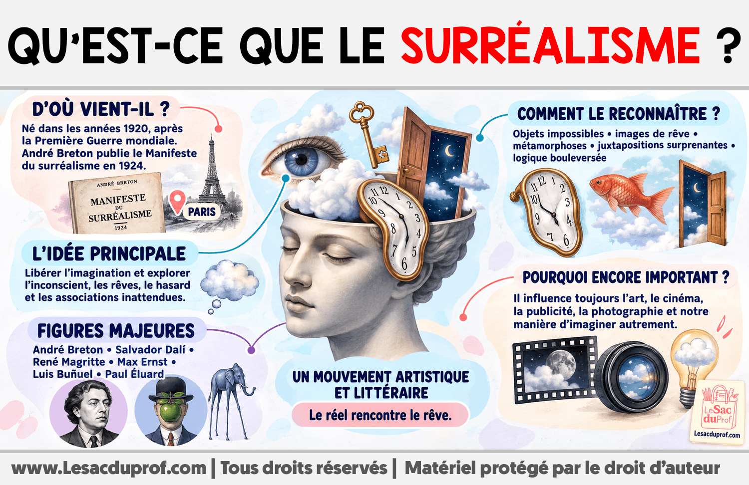 Qu’est-ce que le Surréalisme ? Infographie sur Qu’est-ce que le Surréalisme ?