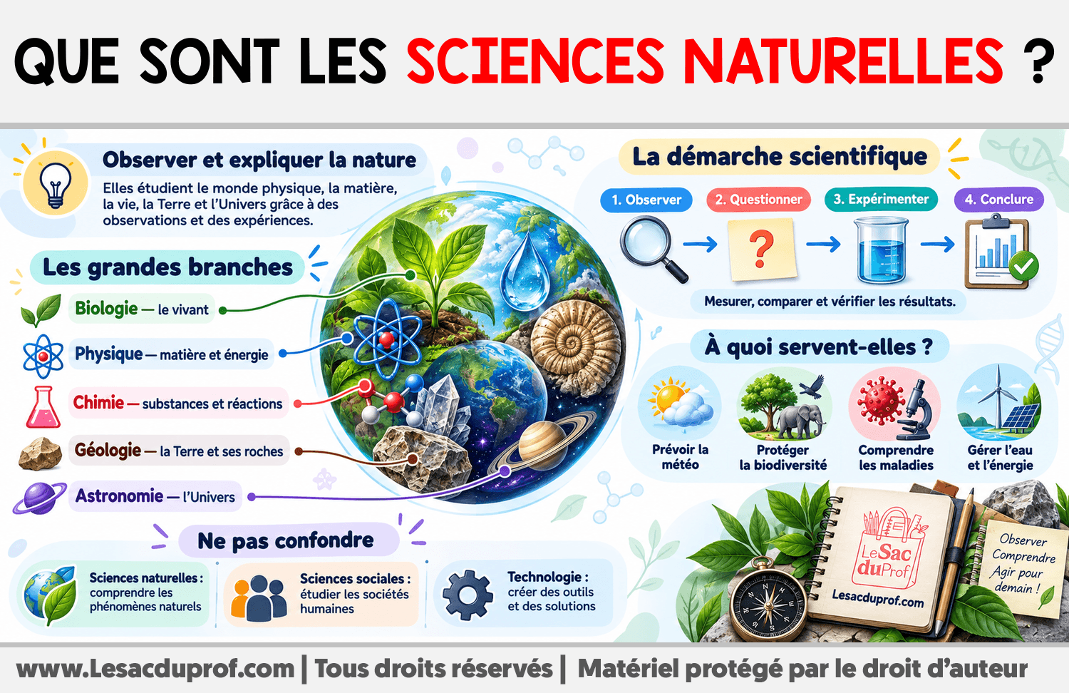 Infographie sur Que sont les sciences naturelles ?