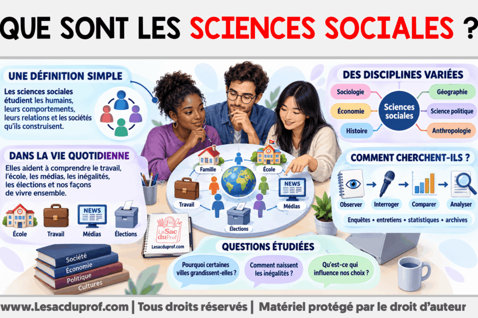 Infografia sobre Que sont les sciences sociales ?