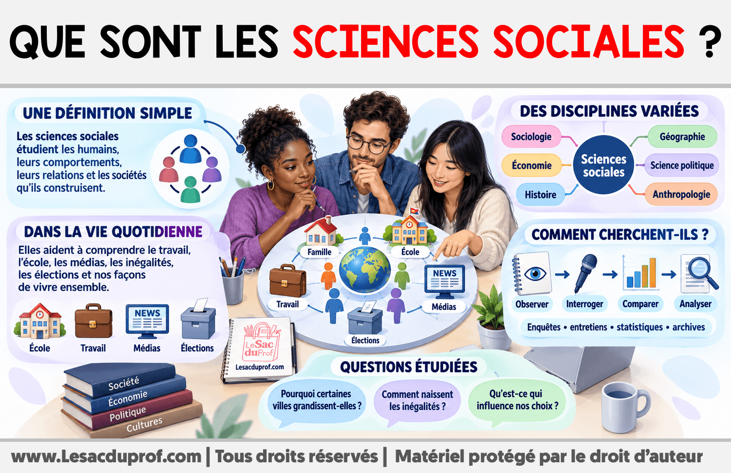 Que sont les sciences sociales ? Infographie sur Que sont les sciences sociales ?