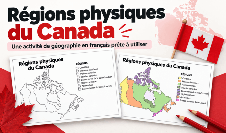 Régions physiques du Canada | Activité de géographie